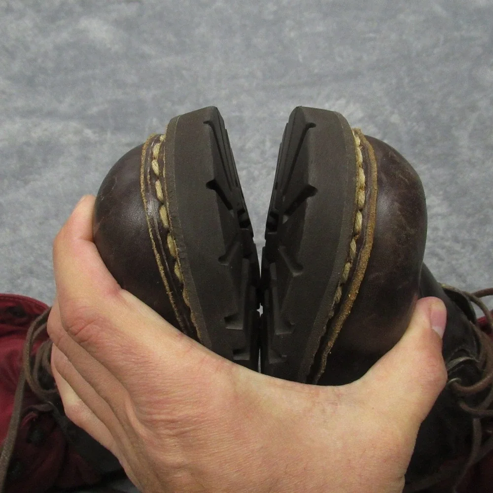 Faconnable Men Boots 8M Tanker 22 Logger Work Combat Leather Waterproof RARE VTG